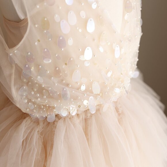 Tutu Du Monde Heart of Glass Tutu Tulle Dress Vanilla Size 10/11 NWT Party - Picture 2 of 9